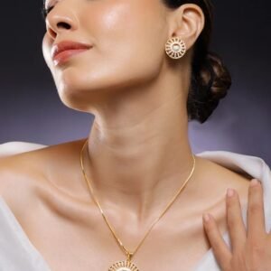 American Diamond Zirconia Pendant Necklace